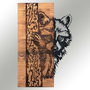Wallity Folivora Accesorio Decorativo de Pared Negro y Nogal